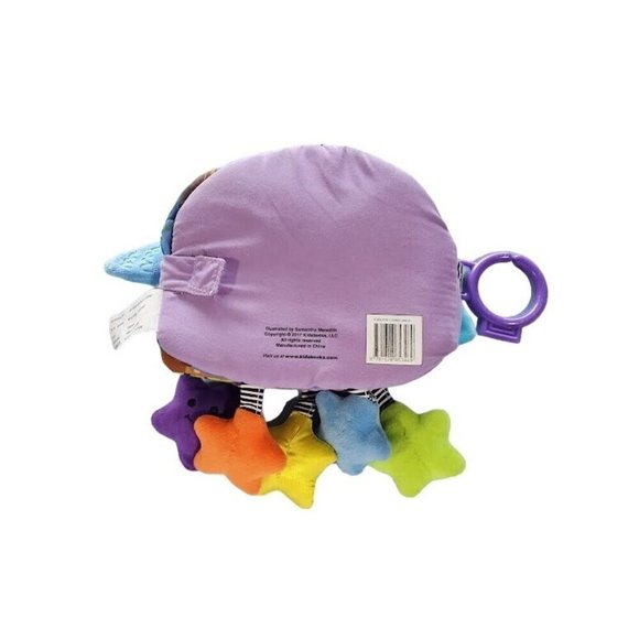 Kidsbooks Plush Owl Baby Toy With Colorful Stars & Teether Ring - Picture 2 of 4